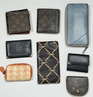 Louis Vuitton Loewe Bottega Veneta and othersLeather Wallet 8 piece JUNK 0034